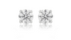 1.00ct GIA graded D, VS1 round cut diamond studs