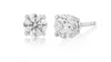 1.00 ct GIA graded D, VS1 round cut diamond studs