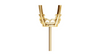 18K Yellow Gold Diamond Earring Setting for Round Cut Diamond Studs