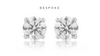 Bespoke Round Cut Diamond Stud Earrings 1.20ct 18K White Gold