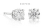Bespoke Round Cut Diamond Studs 1.20ct 18K White Gold
