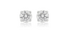Brilliant cut diamond earrings, 0.52 carat GIA graded D, VS1 round cut diamond studs