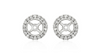 Diamond halo earring jackets for diamond studs