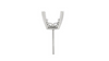Platinum Earring Setting for Princess Cut Diamond Studs - Fontaine