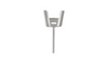 Platinum Princess Cut Setting for Diamond Solitaire Earrings - Loren