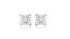 Princess cut diamond studs 0.50 carat GIA graded D, VS1