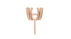 Rose Gold Diamond Earring Setting for Princess Cut Diamond Earrings - Garbo