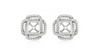 Square diamond earring jackets for princess cut diamond studs