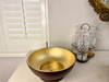 Burgundy & gold bowl