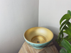 Duck egg bowl - gold marble