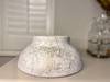 White bowl - gold marble