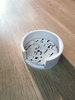 Black and white jesmonite round coasters