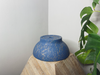 Navy bowl - gold marble