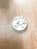 Black and white jesmonite round coasters
