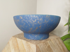Navy bowl - gold marble