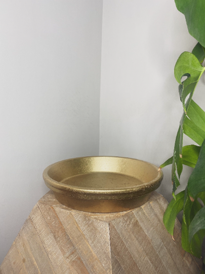 Terracotta saucer - Gold