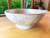 White bowl - silver marble